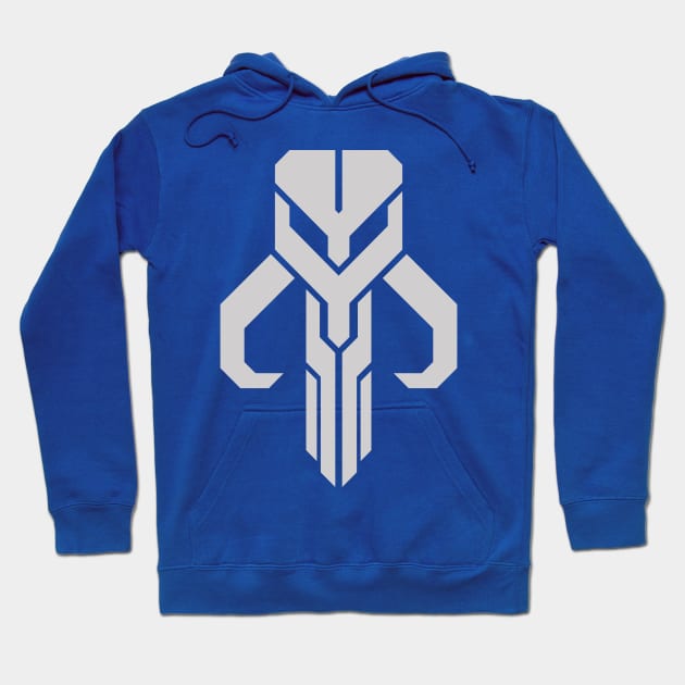 Mythosaur Geometric Emblem Silver Hoodie by IORS